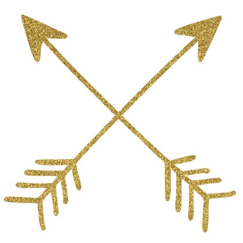 Gold Arrows Clip Art Glitter Hand Drawn Arrow Clipart Etsy