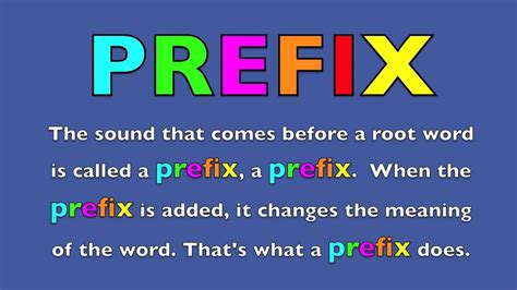 Discover how adding a prefix can change the meaning of a word through an animation and activity in this bitesize ks1 explainer. PREFIX SONG - Learn English - YouTube