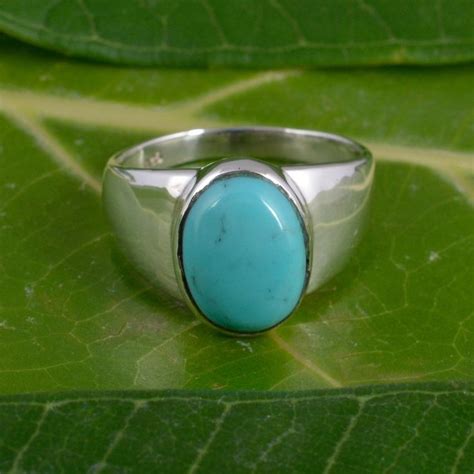 Turquoise Ring Gemstone Ring Handmade Ring 925 Sterling Etsy