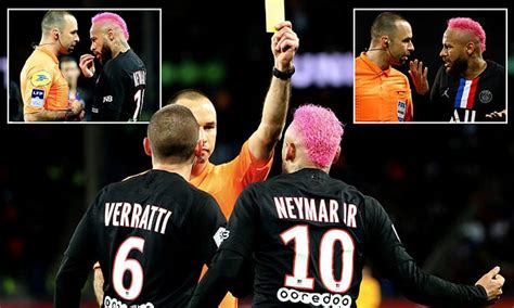 Neymar goes berserk at referee after being booked for PSG star showboating