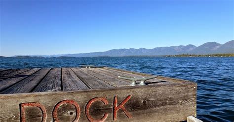 Montana 1 A Dock Flathead Lake Polson Montana