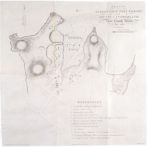 Sketch Of Sydney Cove Port Jackson In The County Of Cumberland New
