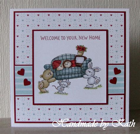 New home new hometown congratulations card. Handmade by Kath: Welcome to your New Home