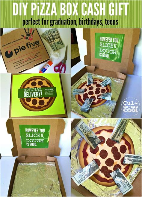 Maybe you would like to learn more about one of these? DIY Pizza Box Cash Gift Collage 2 | Cash gift, Pizza gifts ...
