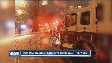 10 Years Ago October Surprise Snow Storm Was Forming