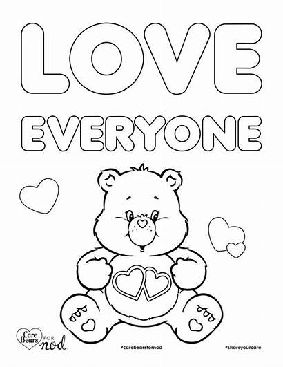 Coloring Pages Care Printable Bears Bear Crate
