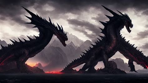 Ancalagon The Black The Biggest Dragon That Ever Stable Diffusion