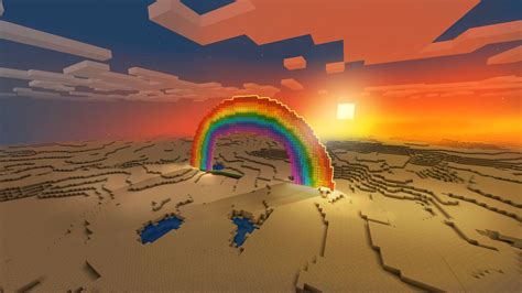 Desert Biome Big Rainbow In Realmcraft Free Mine By Realmcraft On