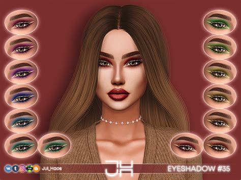 Julhaos Cosmetics Eyeshadow 35 Sims 4 Cc Custom Content Makeup