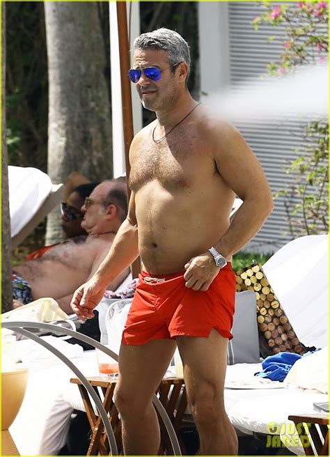 andy cohen goes shirtless for easter vacation in miami photo 3615773 andy cohen shirtless