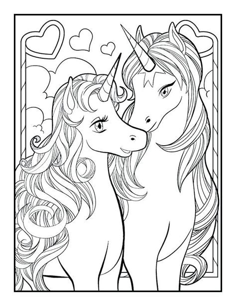 Cute Unicorn Coloring Pages For Adults Themelopi