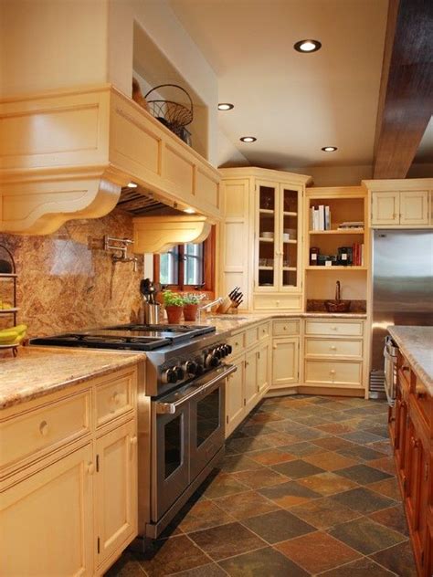 Kitchen Slate Floor Design Ideas Pictures Remodel And Decor Slate