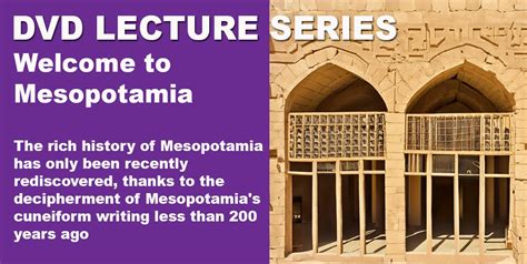 Dvd Lecture Series Ancient Mesopotamia Westend Seniors Activity Centre