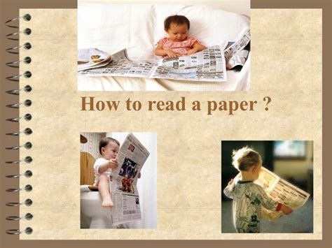 How To Read A Paper