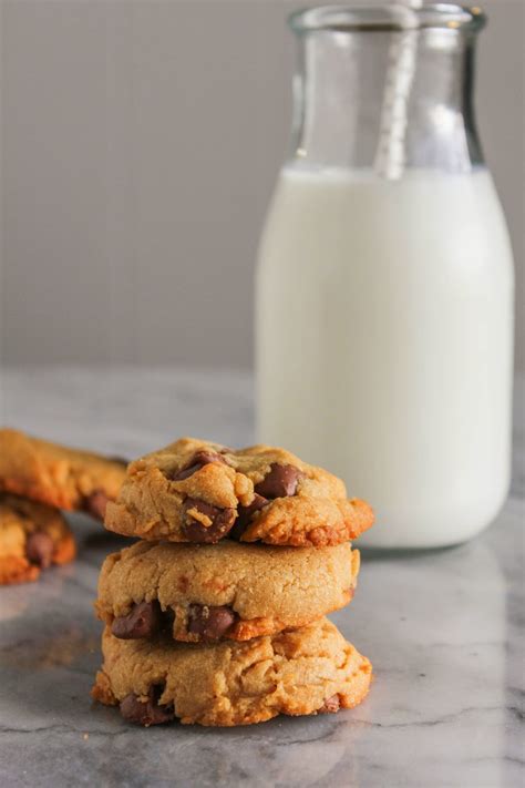 Peanut Butter Milk Chocolate Chip Cookies