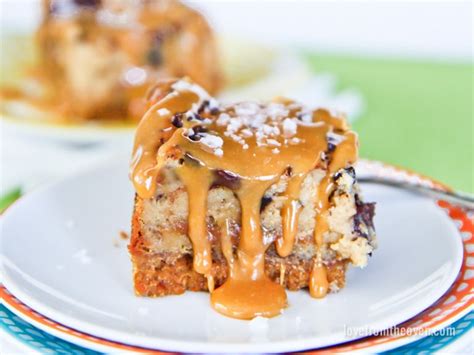 Messy Chocolate Caramel Cheesecake Bars 11 Love From The Oven