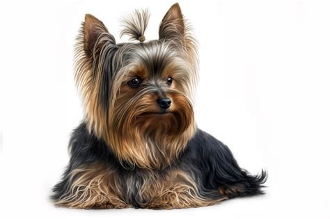 Premium Photo Yorkshire Terrier On A Pure White Background