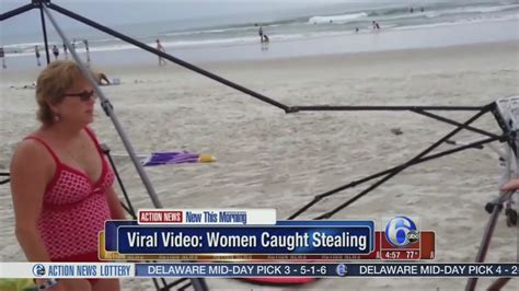 Video Women Caught Stealing Beach Canopy 6abc Philadelphia