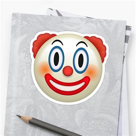 Clown Emoji Sticker By Allihessel Redbubble
