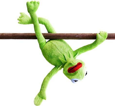 Kermit Frog Upsidedown Sticker By Bombaloounderpants