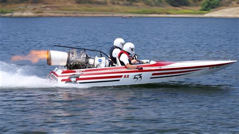 Jet Turbine Powered V Drive Flatbottom Boat Youtube