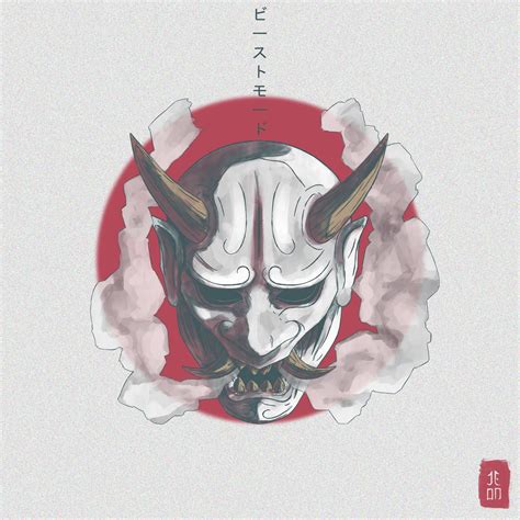 Artstation Oni Mask Jean Nascimento Japanese Tattoo Art Oni Mask