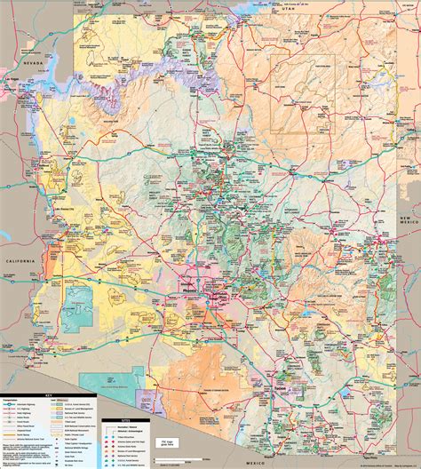Arizona Tourist Map