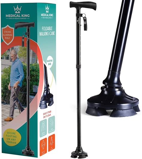 Walking Cane For Man And Women Folding Can Self Standing Cane