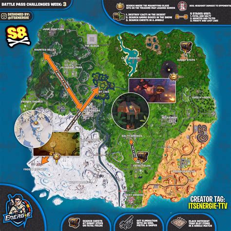 Heres Your Cheat Sheet For Fortnite Season 8 Week 3 Challenges