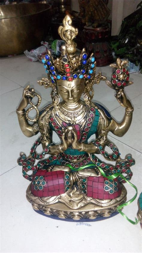 Golden Brass Tara Statue For Worship Size Dimension 12 At Rs 5000