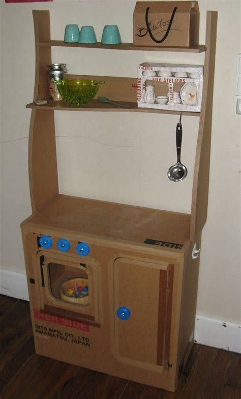 Easy diy diy play kitchen cardboard. Cardboard Children Kitchen | Cardboard kitchen, Diy ...