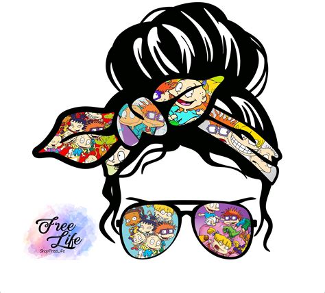 Rugrats Messy Bun Sublimation Download Png And  Etsy