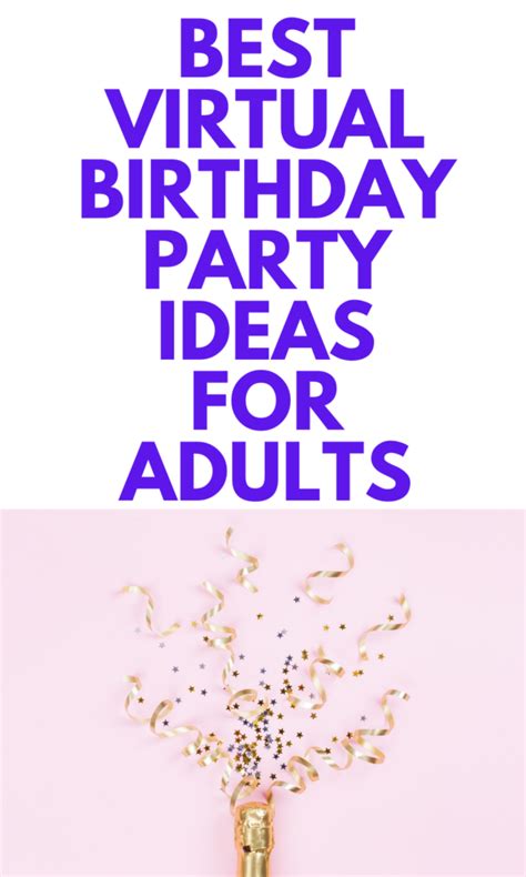 Cards can be sent to multiple recipients for free, but removing ads or scheduling a date require a. Virtual Birthday Party Ideas for Adults - Mom Generations ...