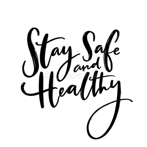 Stay Safe And Healthy Handwritten Wish Of Taking Care