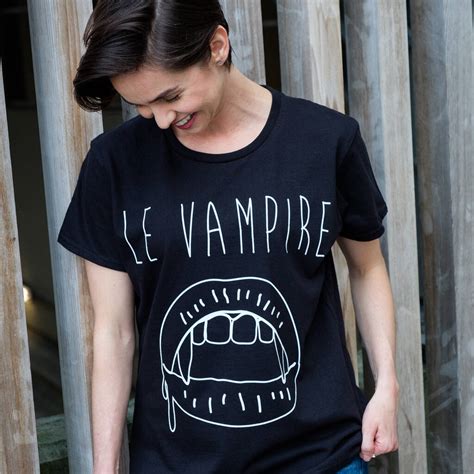 Le Vampire Womens Slogan T Shirt By Batch1