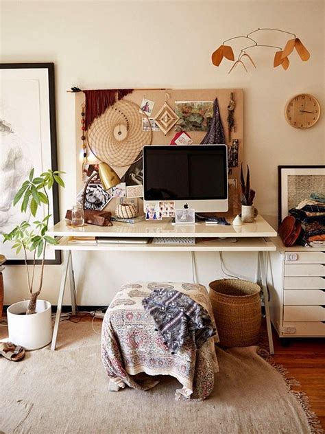 Bohemian Workspace To Help The Flow Of Concentration Cozy Home Office