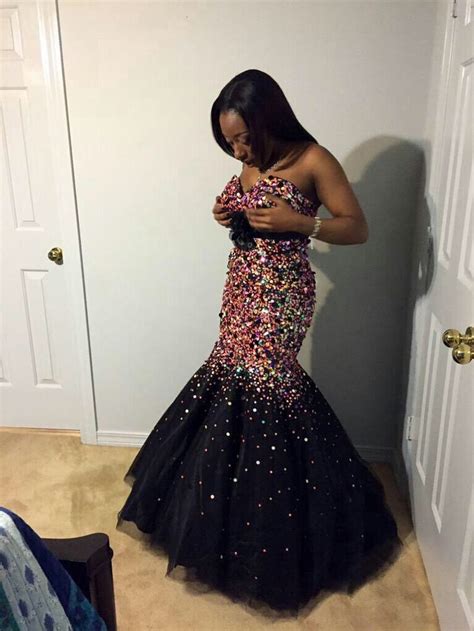 Pinterest Chicpeaach ♡ Prom Outfits Black Prom Dresses Prom Party Dresses
