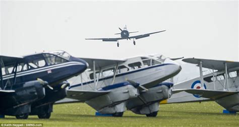 American Air Show At Raf Duxford Celebrates 100 Years Of British And Us