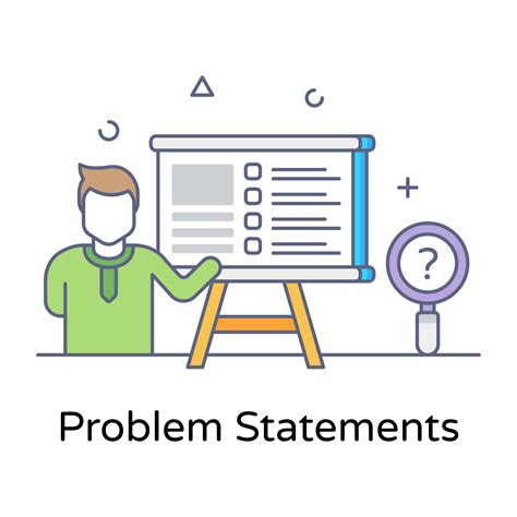 Trendy Float Design Of Problem Statement Icon 6216406 Vector Art At