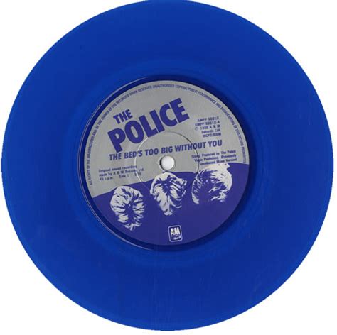 The Police The Beds Too Big Without You Blue Vinyl Uk 7 Vinyl