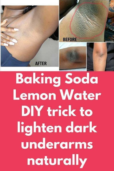 Baking Soda Lemon Water Diy Trick To Lighten Dark Underarms Naturally