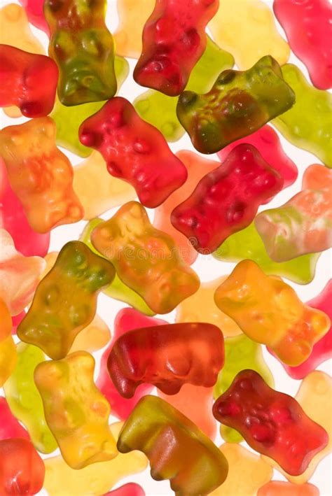 Full Frame Shot Of Colorful Gummy Bears Stock Photo Image Of Gelatin