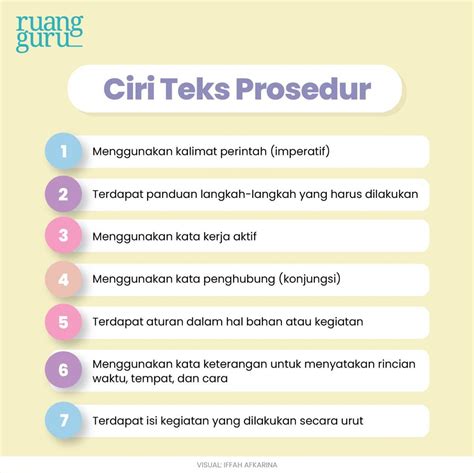 Teks Prosedur Pengertian Tujuan Ciri Jenis Struktur Contohnya Bahasa Indonesia Kelas