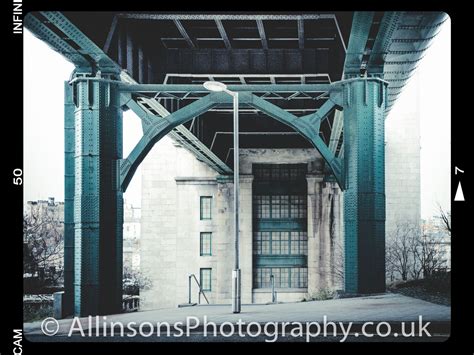 A Photograph Of The Tyne Bridge Lift Towers In Gateshead With The