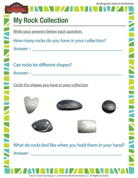 Do you like learning about new things in english? My Rock Collection - Printable Science worksheet for ...