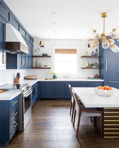 21 Amazing Blue Kitchen Cabinet Ideas In 2022 Houszed