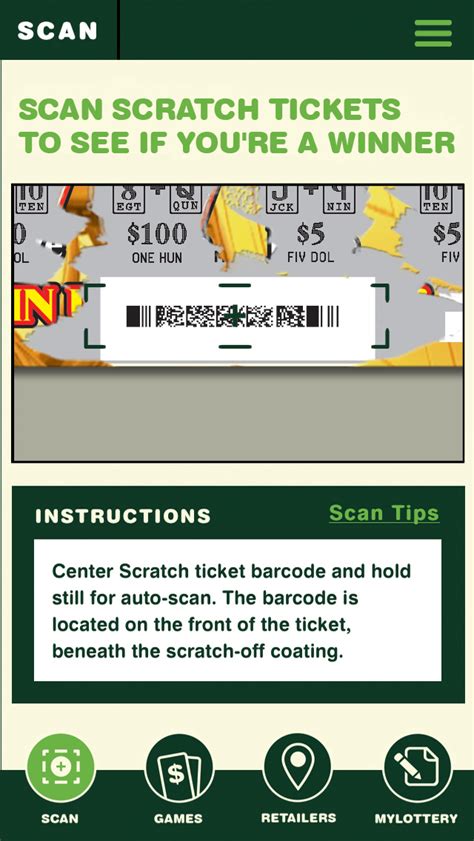 Must be at least 18 to tweet, follow and play. Colorado Lottery Scratch App - Scan barcodes to check ...