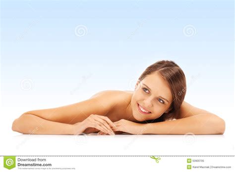 Happy Nude Woman Stock Image Image Of Nude Studio