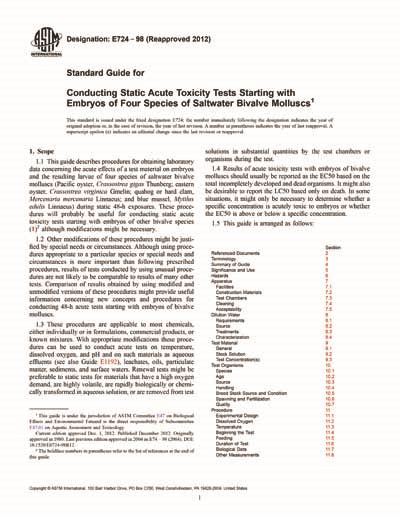 Astm E Standard Guide For Conducting Static Acute Hot Sex Picture