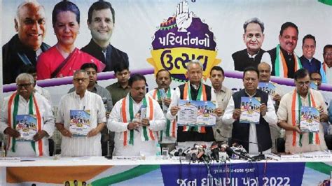 Congress Releases Manifesto For Gujarat Assembly Polls Vows To